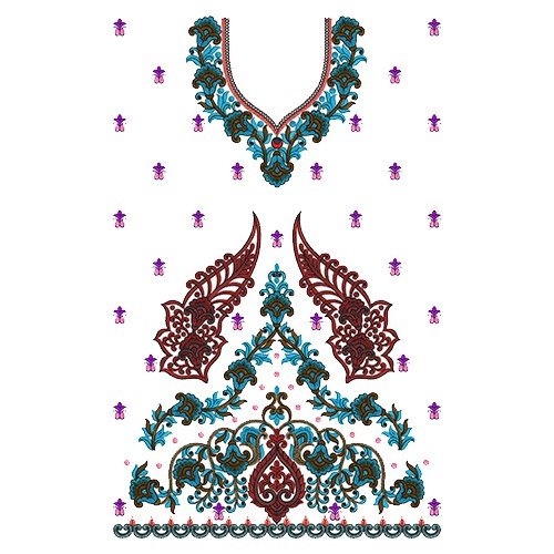 9434 Dress Embroidery Design