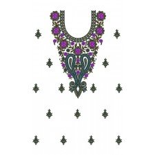 9561 Dress Embroidery Design