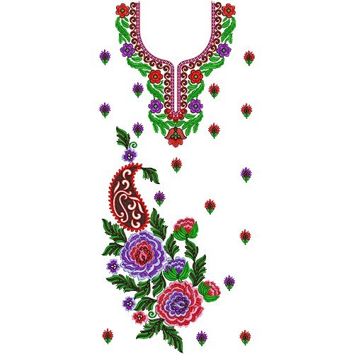 9562 Dress Embroidery Design