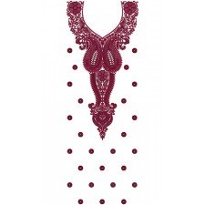 9634 Dress Embroidery Design