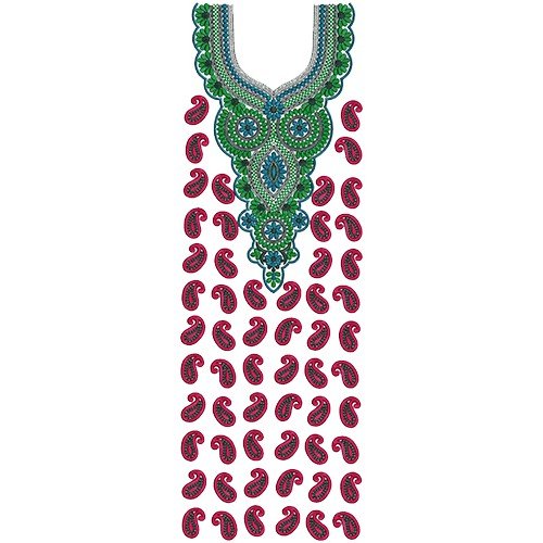 9635 Dress Embroidery Design