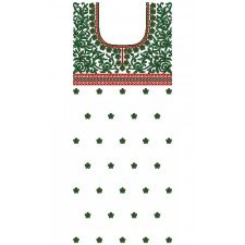 9636 Dress Embroidery Design