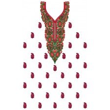 9638 Dress Embroidery Design