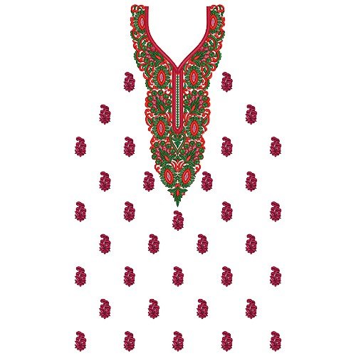 9638 Dress Embroidery Design