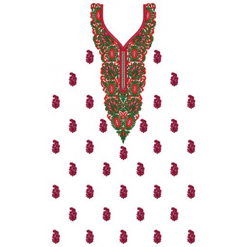 9638 Dress Embroidery Design