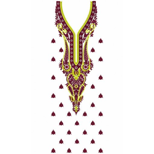 9640 Dress Embroidery Design