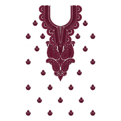 9730 Dress Embroidery Design