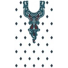 9731 Dress Embroidery Design