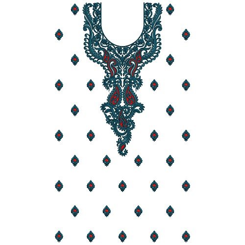 9731 Dress Embroidery Design