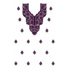 9732 Dress Embroidery Design