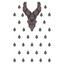 9736 Dress Embroidery Design