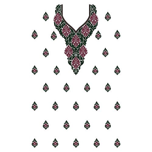 9736 Dress Embroidery Design