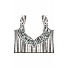 9839 Dress Embroidery Design