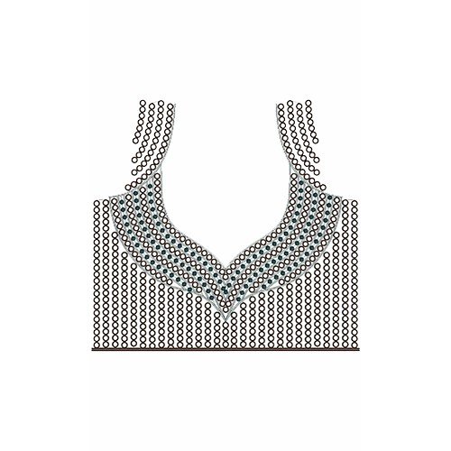 9839 Dress Embroidery Design