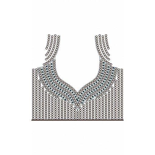 9839 Dress Embroidery Design