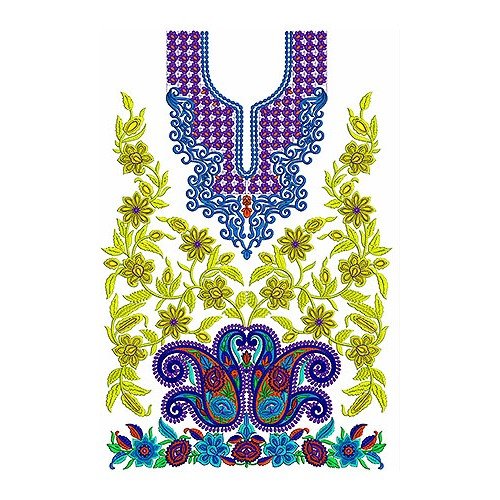 Quinceanera Dress Embroidery Design 25229