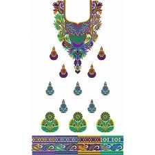 Black Ethnic Quinceanera Embroidery Dress Design 25230