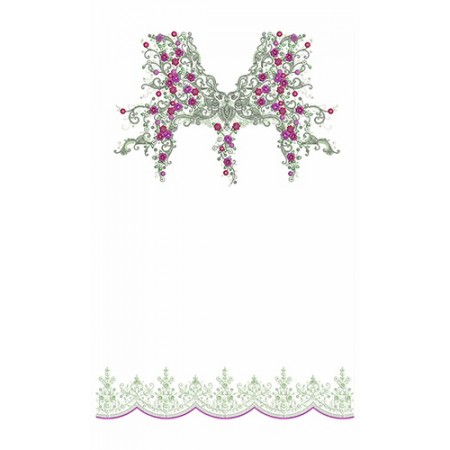 Italian Dress Embroidery Designs - 24336
