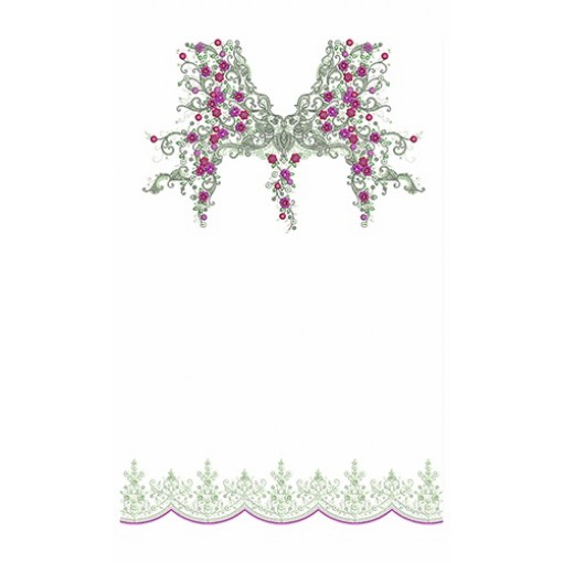 Italian Dress Embroidery Designs - 24336