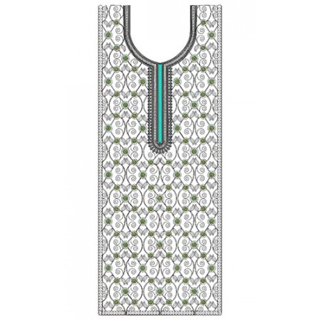 Kashmiri Dress Flat With Cording Embroidery Design 24680
