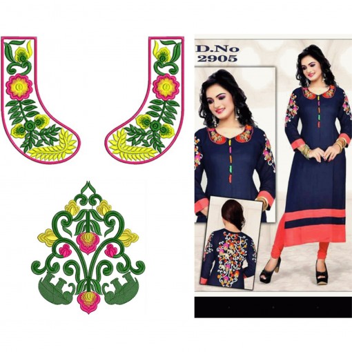 Antique Uzbek Ikat Dress Embroidery Design