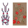 Blade Cutting Floral Dress Embroidery Design 30323