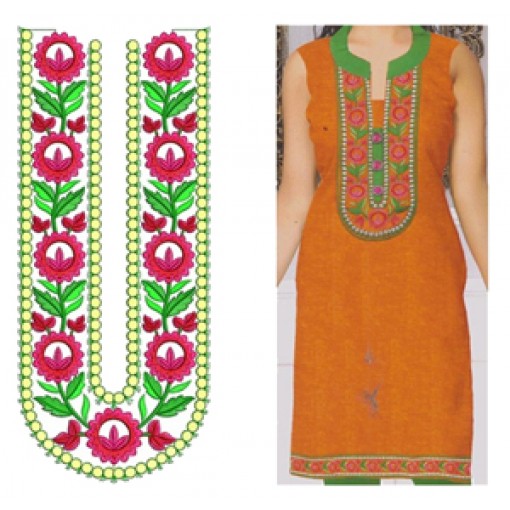 Chinese Oriental Dress Embroidery Design
