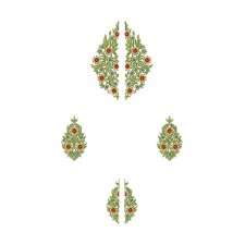 Double Shirts Dress Embroidery Design