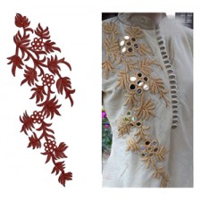 Front Slit Anarkali Kameez Embroidery Design Front Slit Anarkali Kameez Embroidery Design