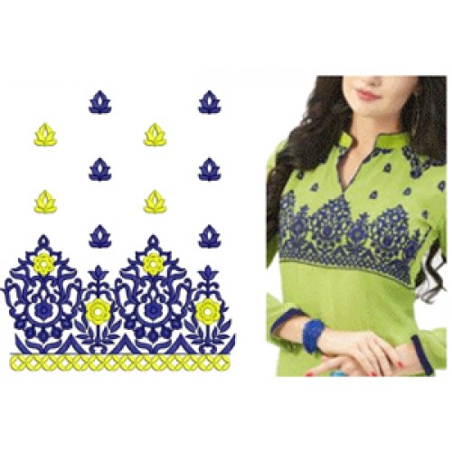 Neck Embroidery Designs For Kurtis 17906