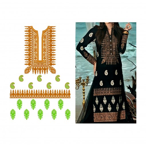 New Dress Embroidery Design 19889