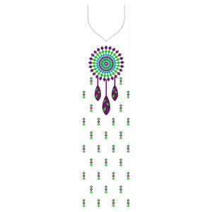 Latkan Style Fashionable Kurti Embroidery Design 24701