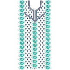 Aari Embroidery Center Panel Dress Design