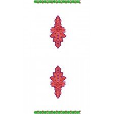 10234 Dupatta Embroidery Design
