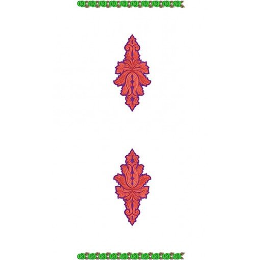 10234 Dupatta Embroidery Design
