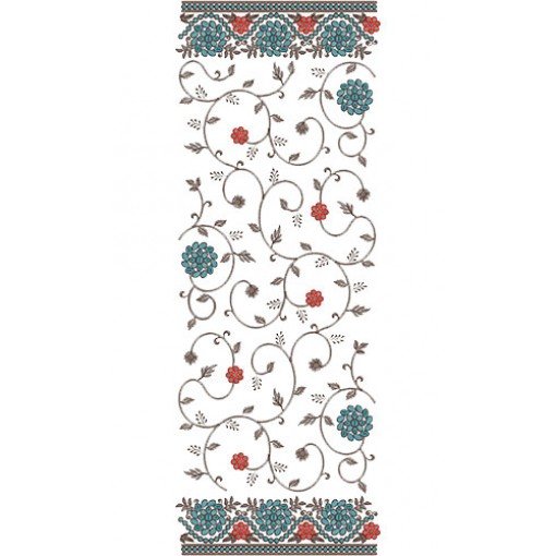 10309 Dupatta Embroidery Design
