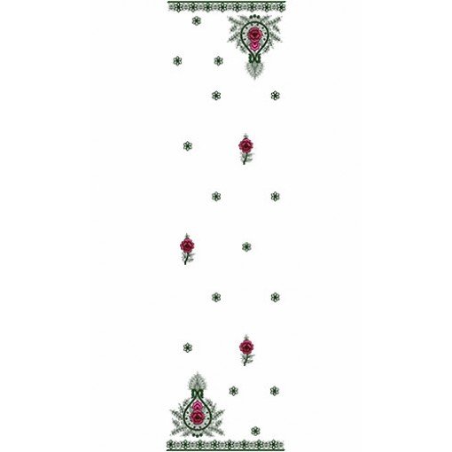 10355 Dupatta Embroidery Design