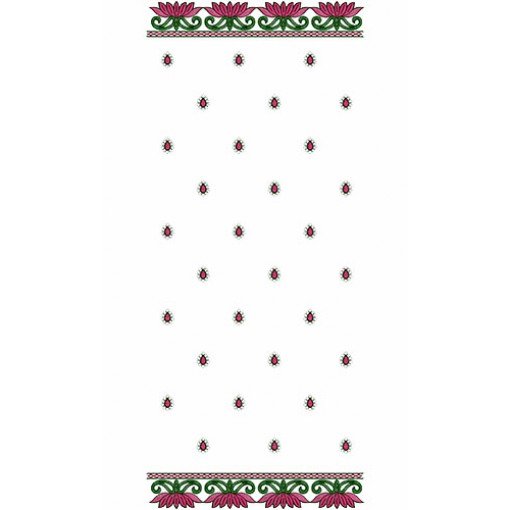 10500 Dupatta Embroidery Design