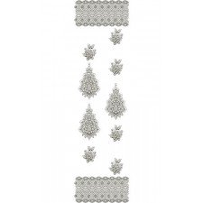 10508 Dupatta Embroidery Design