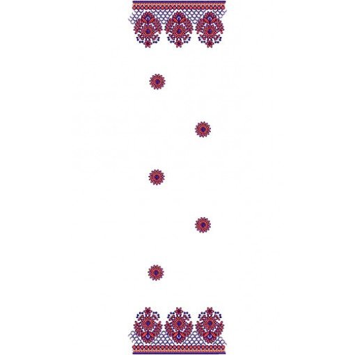 Dupatta Embroidery Design 10516
