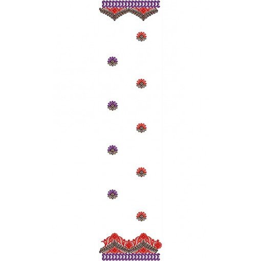 Dupatta Embroidery Design 10766