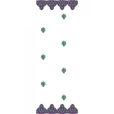 Dupatta Embroidery Design 10768