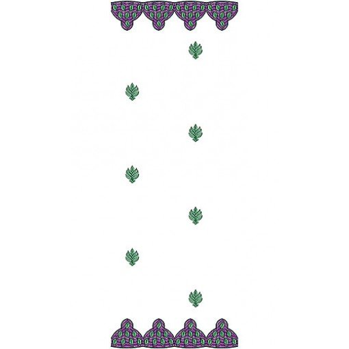 Dupatta Embroidery Design 10768