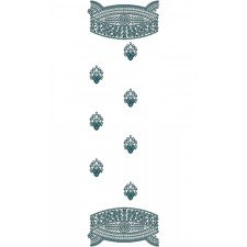 10847 Dupatta Embroidery Design