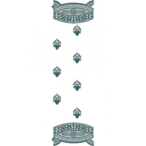 10847 Dupatta Embroidery Design