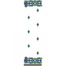 Dupatta Embroidery Design 11006