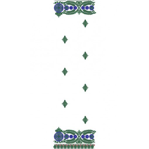 Dupatta Embroidery Design 11006