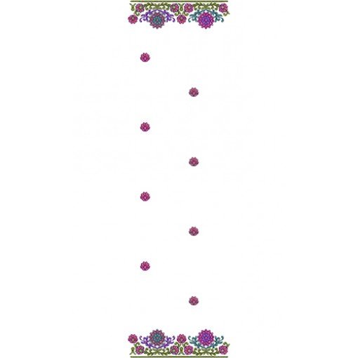 Dupatta Embroidery Design 11010