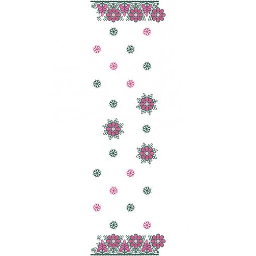 Dupatta Embroidery Design 11055