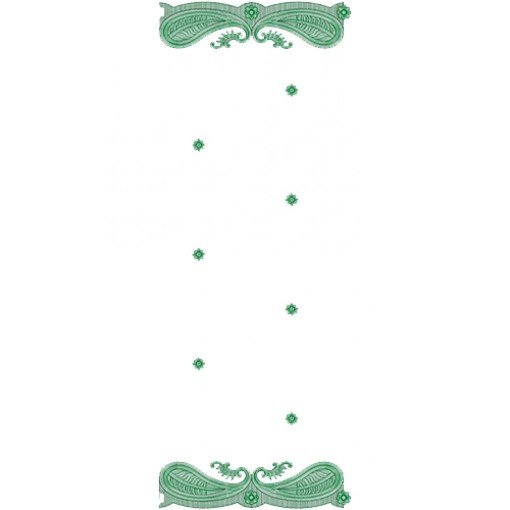 Dupatta Embroidery Design 11060